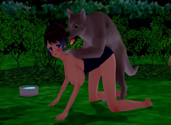 Video :Young and sexy teen got banged with dog dick